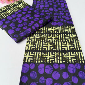 Purple and Yellow Dual Ankara - Small Grade