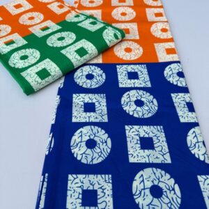 Box + Circle Print Ankara - Small Grade