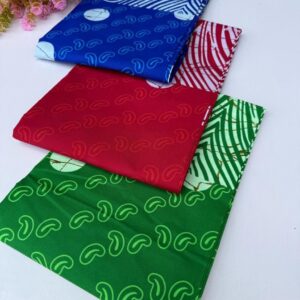 Stripes + Circle Prints Ankara - Small Grade