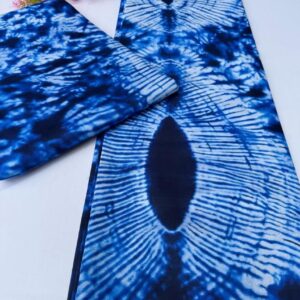 Blue Adire Inspired Ankara - Small Grade