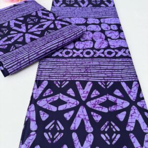 Purple Dual Design Ankara - Small Grade
