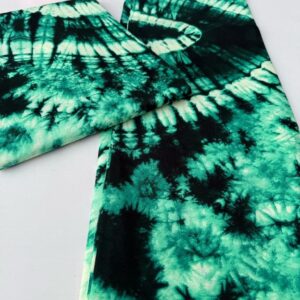 Green Adire Inspired Ankara - Small Grade