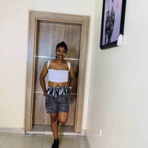 Ankara Shorts - Black & White