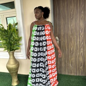 Spaghetti Bubu Gown -Multi Colour