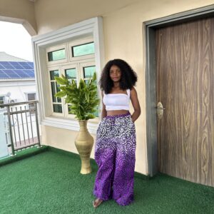 Long Palazzo Trouser-Multi Colour