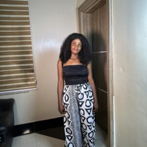 Long Palazzo Trouser -Black &White