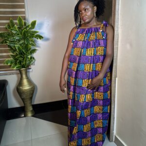 Spaghetti Bubu Gown - Multi Colour