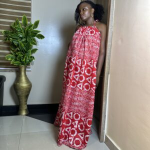 Spaghetti Maxi Gown - Red