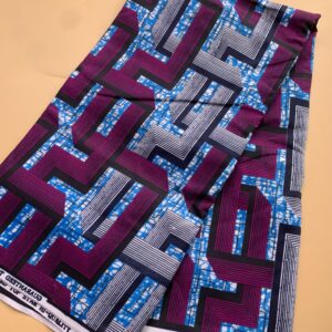 Purple Maze Print Ankara Medium Grade