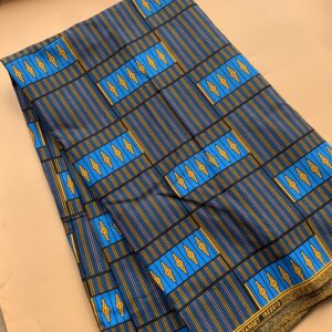 Blue Dual Print Ankara - Medium Grade