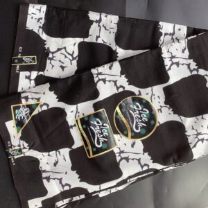 Black on White Print Ankara - Big Grade