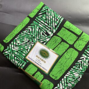 Dual Print Green Ankara - Medium Grade