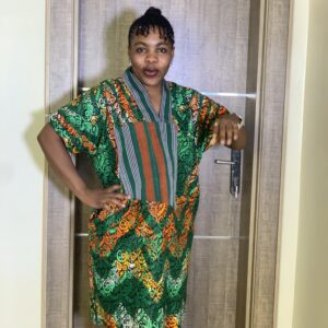 Short Bubu Gown - Green