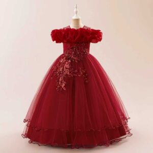 Ball Dress - Red Colour