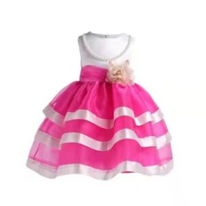 Ball Dress - Pink & White